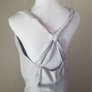 Banana Republic Grey V-neck Drop Waist Dress